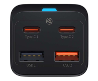 Baseus Ładowarka sieciowa GaN3 Pro 2x USB-C 2x USB-A 65W - 1195443 - zdjęcie 3
